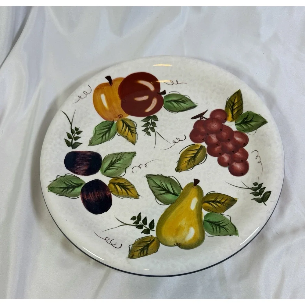 Oneida Vintage Fruit Hand Painted 12